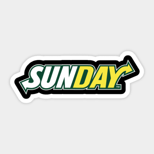 Sunday Subway Logo Parody Sticker